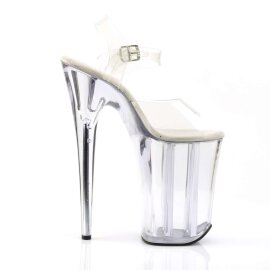Pleaser Sandales INFINITY-908 Transparent Argent EU-38/US-8