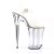 Pleaser Sandales INFINITY-908 Transparent Argent EU-39/US-9