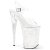 Pleaser Sandales INFINITY-908MG Transparent Argent EU-35/US-5