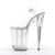 Pleaser Sandales INFINITY-908MG Transparent Argent EU-37/US-7