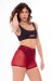 Paradise Chick Short Medusa Mesh Rouge Cerise XS/S