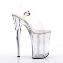 Pleaser Sandales INFINITY-908MG Transparent Argent EU-38/US-8