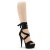 Pleaser Sandales DELIGHT-671 Noir EU-39/US-9