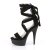 Pleaser Sandales DELIGHT-671 Noir EU-39/US-9