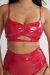 Lunalae Haut Paige Effet Verni Rouge S