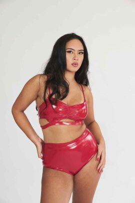 Lunalae Haut Paige Effet Verni Rouge XL