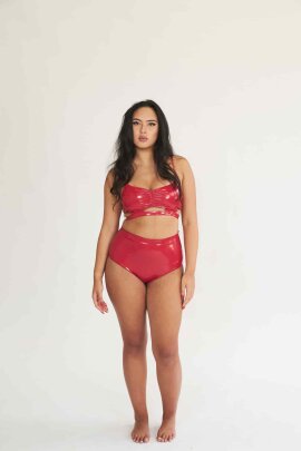 Lunalae Haut Paige Effet Verni Rouge XL