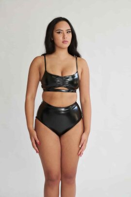 Lunalae Haut Paige Effet Verni Noir XL