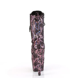 Pleaser ADORE-1040SPF Bottines à plateforme Tissu Rose Métallique Multicolore EU-39 / US-9
