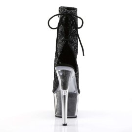 Pleaser Bottines ADORE-1018G Noir Paillettes EU-38/US-8