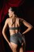 Polerina Short Bikini Argent Stardust avec Garter Amovible S