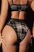 Polerina Short Nixa Noir Or Carreaux S
