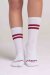 Paradise Chick Supreme Poledance Chaussettes Blanc Bordeaux