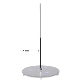 X-Pole X-Stage Lite A-Pole Revêtement Poudré Noir 45 mm