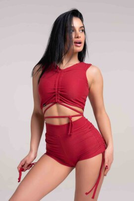 Paradise Chick Haut Supreme Cozy Bordeaux L