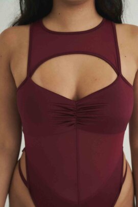 Lunalae Body Charlie Mesh Bordeaux L