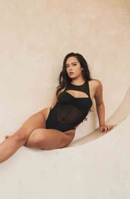 Lunalae Body Charlie Mesh Noir S