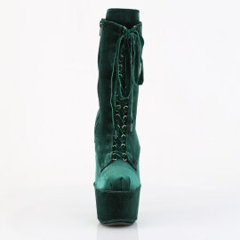 Pleaser FLAMINGO-1045VEL Bottines à plateforme Velours Vert EU-42 / US-12