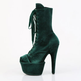 Pleaser FLAMINGO-1045VEL Bottines à plateforme Velours Vert EU-42 / US-12