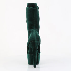 Pleaser FLAMINGO-1045VEL Bottines à plateforme Velours Vert EU-42 / US-12