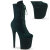 Pleaser FLAMINGO-1045VEL Bottines à plateforme Velours Vert EU-42 / US-12