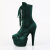 Pleaser FLAMINGO-1045VEL Bottines à plateforme Velours Vert EU-42 / US-12