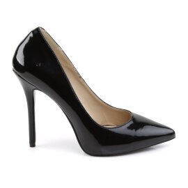 Pleaser AMUSE-20 Escarpins Vernis Noir EU-44/US-14
