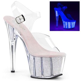 Pleaser Sandales ADORE-708UVG Transparent...
