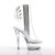 Pleaser Bottines KISS-1018C Transparent Argent EU-35/US-5