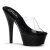 Pleaser Sandales KISS-201 Transparent Noir EU-42/US-12