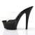 Pleaser Sandales KISS-201 Transparent Noir EU-42/US-12