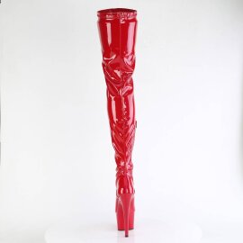 Pleaser ADORE-4000 Bottes cuissardes à plateforme Vernis Rouge EU-44/US-14