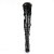 Pleaser SEDUCE-3028 Bottes cuissardes Vernis Noir EU-44/US-14