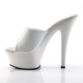 Pleaser Mules KISS-201 Blanc EU-40/US-10