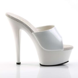 Pleaser Mules KISS-201 Blanc EU-41/US-11