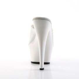 Pleaser Mules KISS-201 Blanc EU-35/US-5
