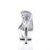 Pleaser Mules KISS-202 Transparent Argent EU-37/US-7