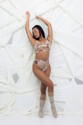 HotCakes Short Peonies Nude XL