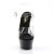 Pleaser Sandales KISS-208 Transparent Noir EU-35/US-5