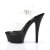 Pleaser Sandales KISS-208 Transparent Noir EU-35/US-5