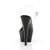 Pleaser Sandales KISS-208 Transparent Noir EU-35/US-5