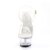 Pleaser Sandales KISS-208 Transparent Argent EU-35/US-5