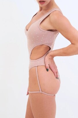 Lunalae Body Imogen Diamante Taupe XS