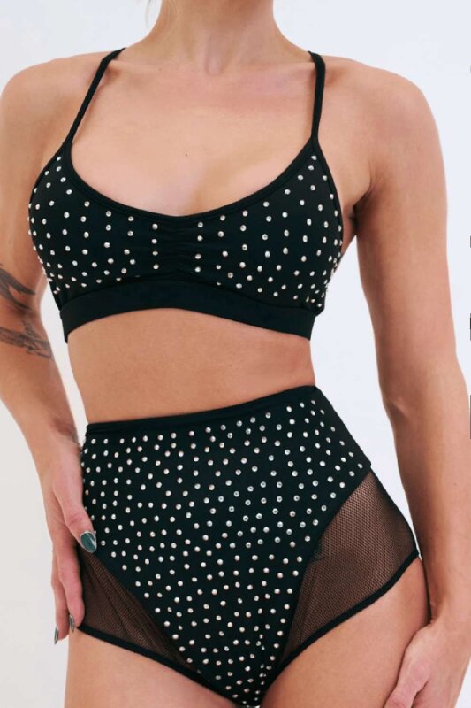 Lunalae Short Roxie Diamante Noir