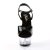 Pleaser Sandales KISS-209 Noir Transparent EU-35/US-5