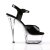 Pleaser Sandales KISS-209 Noir Transparent EU-35/US-5