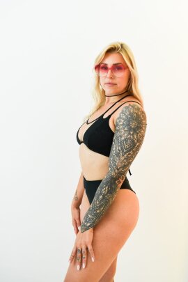 Pole Addict Haut Goddess Noir M/L Goddess (vollere...