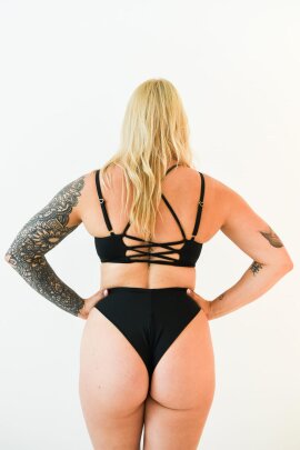 Pole Addict Haut Goddess Noir XL Goddess (vollere Oberweite)