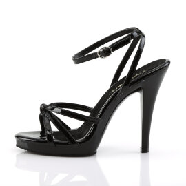 Fabulicious FLAIR-436 Sandales Revêtement laqué Noir EU-43 / US-13
