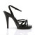 Fabulicious FLAIR-436 Sandales Revêtement laqué Noir EU-43 / US-13